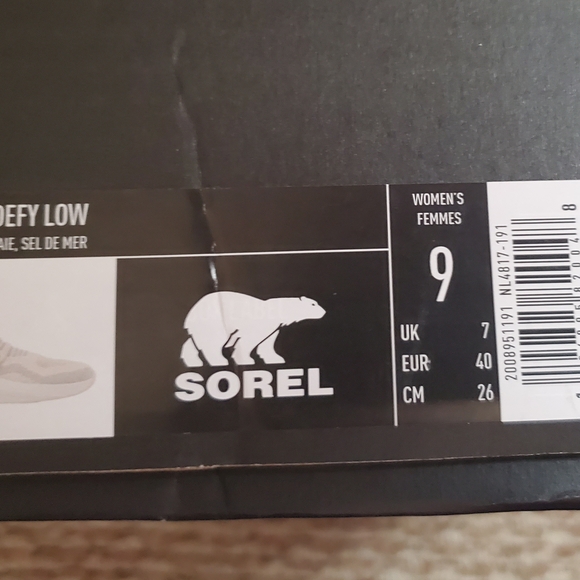 Sorel Explorer Defy Low Sneakers, Chalk/Sea Salt. - Picture 3 of 6
